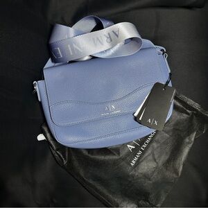 NWT Armani Exchange pebbled leather crossbody bag.